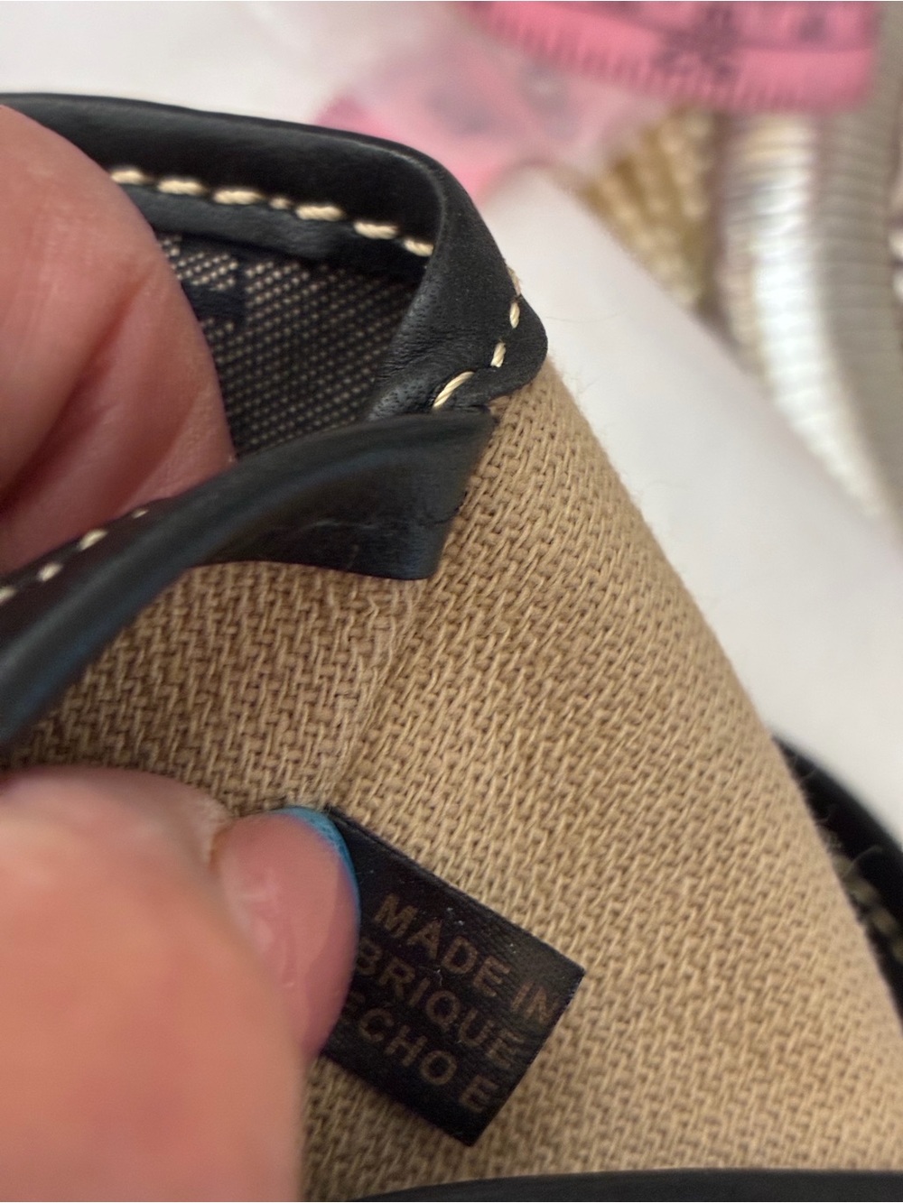 Dooney & Bourke Brown and Black Logo Canvas Crossbody Bag - Picture 6 of 9